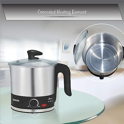 Inalsa Cookizy 1.5-Litre Kettle (Black/Grey) Inalsa Cookizy 1.5-Litre Kettle (Black/Grey)